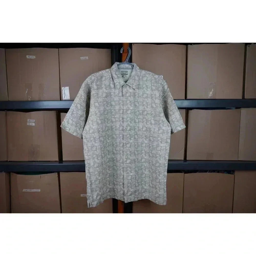 Vintage Bugle Boys Men's Medium 90s Beach Shirt #552